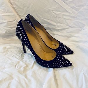 Enzo Angiolini Suede Studded Pumps Size 9